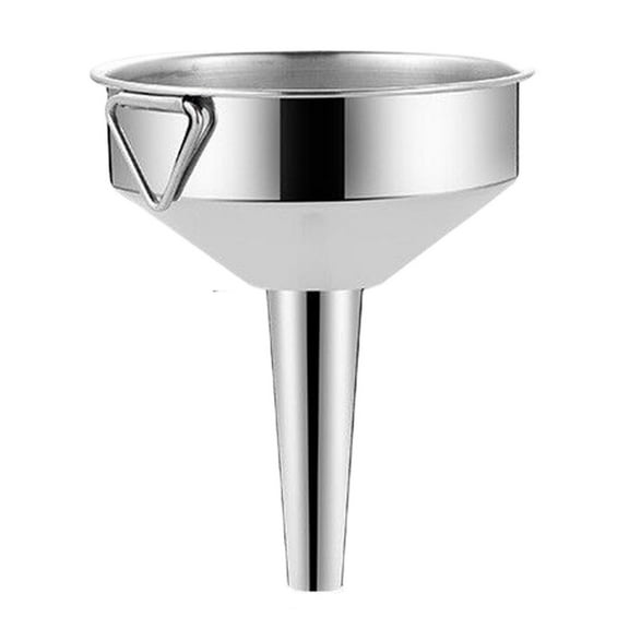 Stainless Steel Mini Funnel Set, Food-Grade Metal Funnels for Kitchen, Transfer Liquids, Spices, Oils, Dry Goods Into Bottles & Flasks, 5 Sizes for Canning, Crafting, Travel, , Stainless Steel Funnel