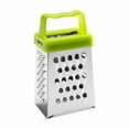 thumbnail image 1 of Stainless Steel Mini Grater | 4-in-1 Kitchen Cheese Grater with Handle | Fine & Coarse Grating for Garlic, Nutmeg, Chocolate | Dishwasher Safe & Compact Design, 1 of 1