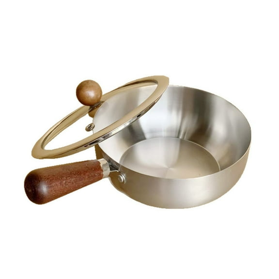 Stainless Steel Mini Pot with Lid, Ideal for Single-Serve Noodles, Soups, and Baby Food, 6.7 inch