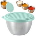 thumbnail image 1 of Stainless Steel Mini Salad Dressing Containers, 2.7 Oz Salad Dressing Container With Leakproof Lid, Reusable Dipping Sauces Cups, for Lunch Boxes,Picnics,Meal Prep and Storage, 1 of 4