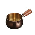 thumbnail image 1 of Stainless Steel Mini Saucepan with Wooden Handle for Melting Chocolate Warming Milk and Heating Oils, 1 of 9