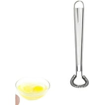 Stainless Steel Mini Spring Egg Beater Silicone Whisk Magic Hand Held Sauce Stirrer Blender Milk Frother Foamer Coffee Mixer (Steel Coil)