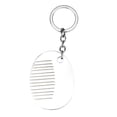 thumbnail image 1 of Stainless Steel Miniature Comb Pendant Keychain Travel Friendly Hair Stylists Accessory with Keyring for Women, 1 of 8