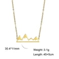 thumbnail image 1 of Stainless Steel Minimalist Mountain Top Pendant Snowy Mountain Necklaces, 1 of 9