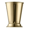 thumbnail image 1 of Stainless Steel Mint Julep Cup, 12oz Plated Glass with Beaded Rim, Classic Bar Cup for Bourbon, , Mint Juleps, Home & Bar Use, 1 of 3