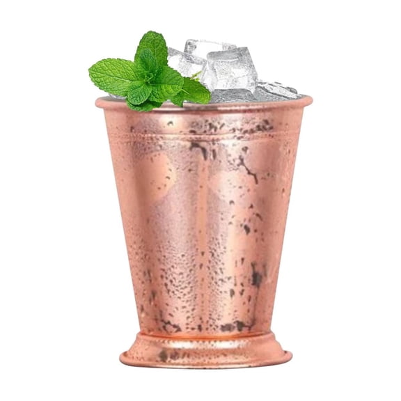 Stainless Steel Mint Julep Cups, 12oz Vintage Silver Drinking Glasses, Perfect for Family Reunions, Summer Parties and Sports Themed Gatherings BR