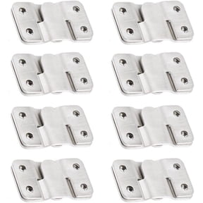 Stainless Steel Mirror Flush Mount Bracket, Picture Hangers Photo Frame Hanging Hook, Interlocking Z-Shaped Clip Wall Mount Hardware for Display