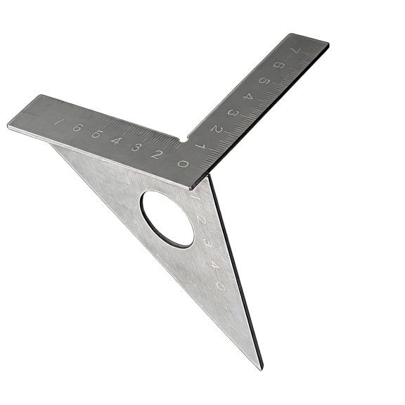 Stainless Steel Miters Triangles Ruler 45/90 Woodworking Square Protractors 3D Multi Angles Layouts Measuring Tool
