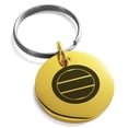 thumbnail image 1 of Tioneer Stainless Steel Miura Samurai Crest Engraved Small Medallion Circle Charm Keychain Keyring, 1 of 1