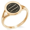 thumbnail image 1 of Tioneer Stainless Steel Miura Samurai Crest Minimalist Oval Top Polished Statement Signet Ring, 1 of 1