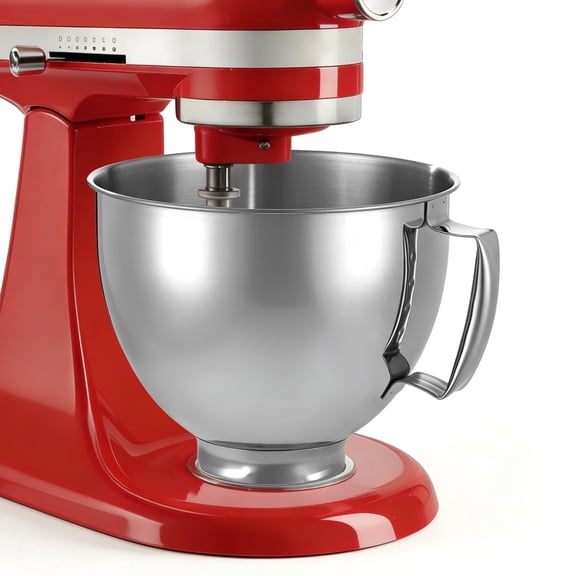 Stainless Steel Mixer Bowl, 5 QT Replacement Bowl Compatible with KitchenAid Stand Mixers, Replacement Mixing Bowl with Handle, Mixer Attachment for KitchenAid