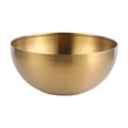 thumbnail image 1 of Stainless Steel Mixing Bowl 28cm Metal Bowl for Salad,Baking,Food Prep Large Kitchen Mixing Bowl Food Grade Rust Resistant 11 Inch Serving Bowl for Cooking,Prepping,Storing 1 Pack Gold L Sizes, 1 of 6
