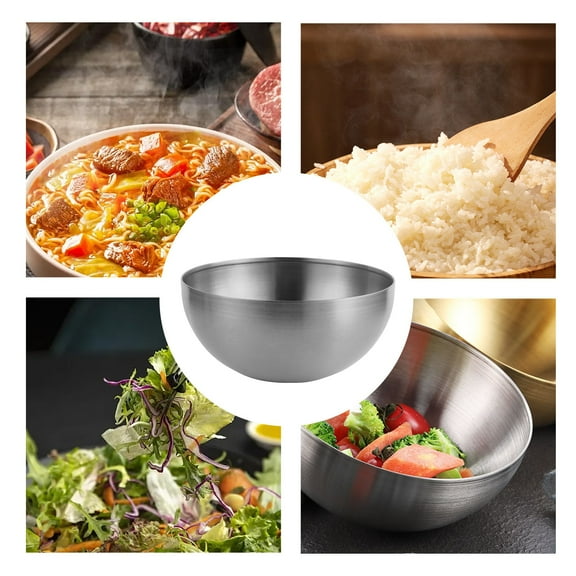 Stainless Steel Mixing Bowl under $5! kkbbma Stainless Steel Mixing Bowl Set, Large Metal Salad Bowl for Kitchen, Food Prep Bowls for Baking and Serving