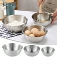 thumbnail image 1 of Stainless Steel Mixing Bowl Basin Set, Heavy Gauge Large Deep Bowls with Flat Rim, Multi-Use for Food Prep, Serving, Washing Fruit & Vegetables, Camping and BBQ, 1 of 3