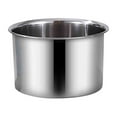 thumbnail image 1 of Stainless Steel Mixing Bowl- Food Grade Kitchen Basin for Cooking, Baking, and Food Prep - Heavy Duty Metal Bowl with Flat Rim for Pouring - Multipurpose Oil Lard Seasoning Basin for Home,1PC, 1 of 3