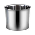 thumbnail image 1 of Stainless Steel Mixing Bowl- Food Grade Kitchen Basin for Cooking, Baking, and Food Prep - Heavy Duty Metal Bowl with Flat Rim for Pouring - Multipurpose Oil Lard Seasoning Basin for Home,1PC, 1 of 3