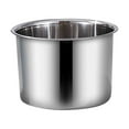 thumbnail image 1 of Stainless Steel Mixing Bowl Food Grade Oil Basin Salad Seasoning Lard Cooking Prep Container Flat Rim Non Slip Easy Pour Large Capacity for Home Kitchen Commercial Use Multiple Sizes, 1 of 3