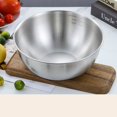 thumbnail image 1 of Stainless Steel Mixing Bowl, Heavy-Gauge Thickened Metal Basin with Measurement Marks, 3 Sizes Optional Multi-Functional Bowl for Baking Marinating Camping Picnic 1PC, 1 of 3
