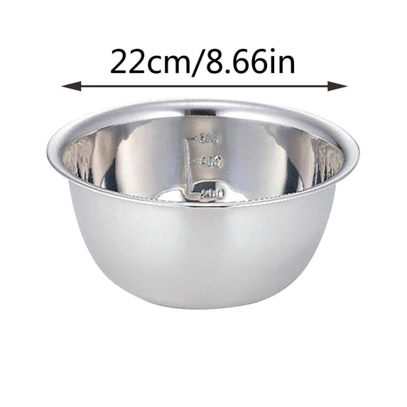 Stainless Steel Mixing Bowl - Large Capacity Heavy Duty Kitchen Prep Bowls, Flat Base Design, Dishwasher Safe, For Baking, Dough, Salad, Cooking & Food Prep - 1 Pack(1.5l)