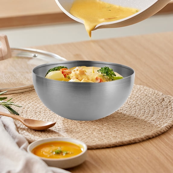 Stainless Steel Mixing Bowl, Large Metal Mixing Bowl, Durable Seamless Design for Effortless Food Prep, Ideal for Baking and Salad Tossing, Home Cooks and Meal Preppers
