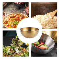 Stainless Steel Mixing Bowl, Metal Salad Bowl, Large 8.5 Inch Diameter, for Kitchen Prep, for Baking Ingredients, for Serving Salads, 1-pack, Silver, by FAJHHA