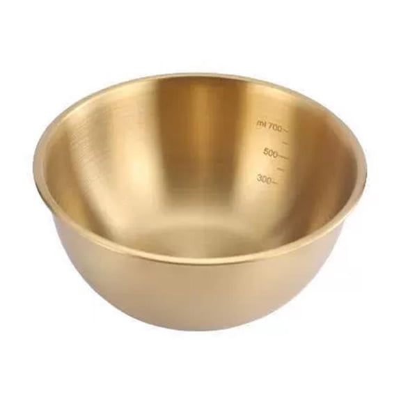 Stainless Steel Mixing Bowl with Measurement Markings, 17x7cm, 700ml