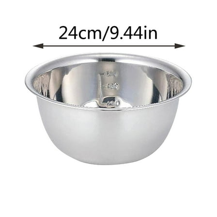 Stainless Steel Mixing Bowls under $5! Cagogo Stainless Steel Mixing Bowls Set, Heavy Duty Thickened Kitchen Basin, Multi-functional Soup Bowls for Baking Cooking, Professional Chef Bowls for