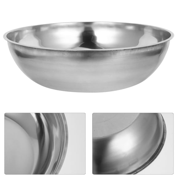 Foxnovo Thickened Stainless Steel Kitchen Bowl Durable Mixing Salad Prep and Serving Basin