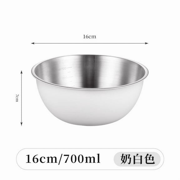 Stainless Steel Mixing Bowls Nesting Salad Bowl Food Preparation Bowl Cooking Meal Prep Bowls for Baking Serving Baking Supplies