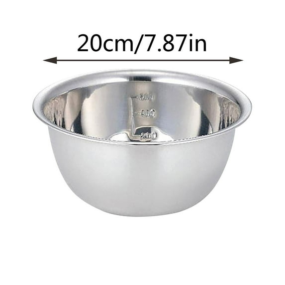 Stainless Steel Mixing Bowls Set | Heavy Gauge Rust-Resistant Metal Bowls for Baking, Mixing & Food Prep | Large & Small Kitchen Basin for Salad, Marinating & Serving | 1-Piece