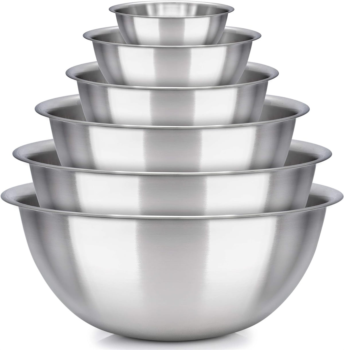 Stainless Steel 6-Piece Nesting Mixing Bowl Set