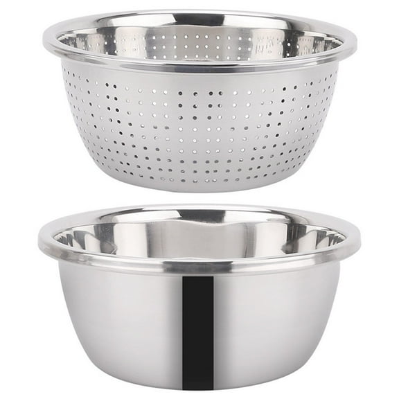 Stainless Steel Mixing Bowls Whisking Salad Basin For Cooking Baking Storage 24Cm YIWEI