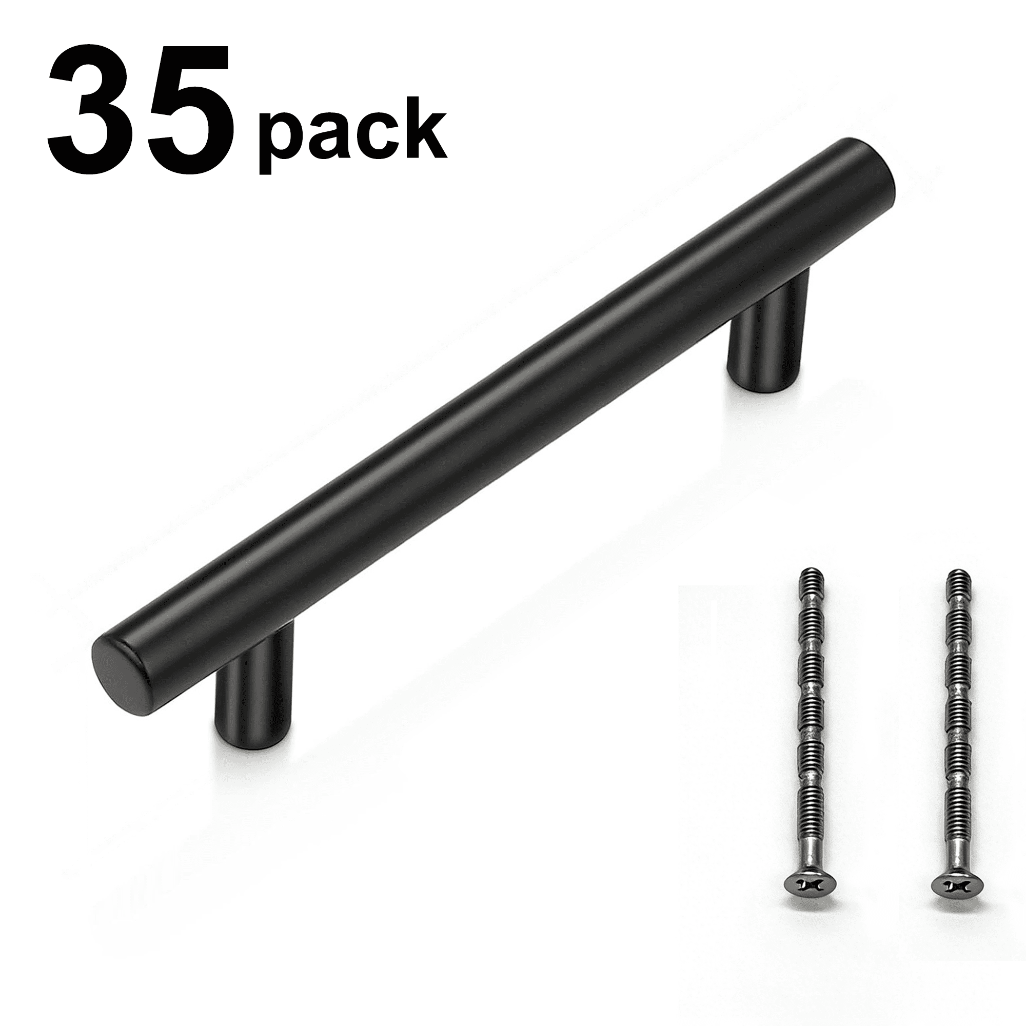 Stainless Steel Modern Cabinet Handles Drawer Pulls for Kitchen Cabinets, Dresser Drawer (35 Pack)