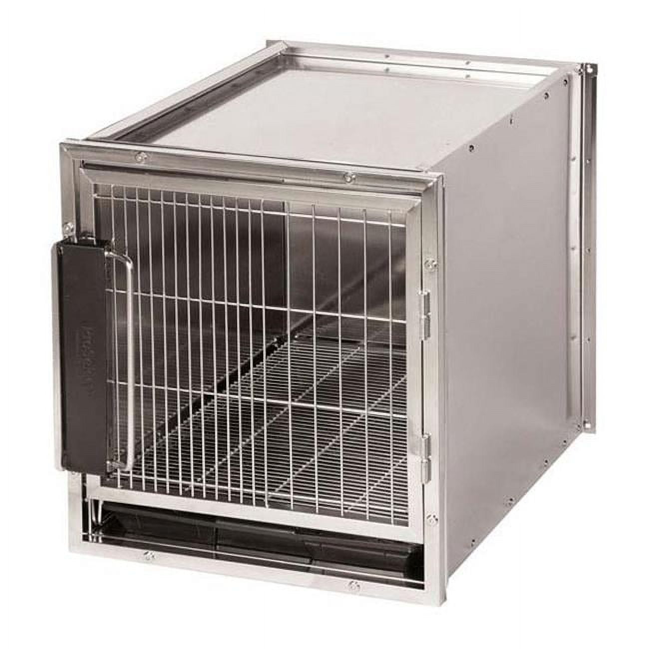 Medium Stainless Steel Modular Kennel Cage with Removable Doors