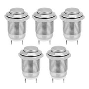 Stainless Steel Momentary Push Button, Waterproof Push Button Switch, DIY For Electromagnetic Starters Industrial Components Supplies Contactors Flat Head,High Flush