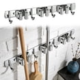 thumbnail image 1 of Stainless Steel Mop and Broom Holder, No Drill Wall Mounted Organizer, Utility Tool Rack for Kitchen & Garage, 1 of 9