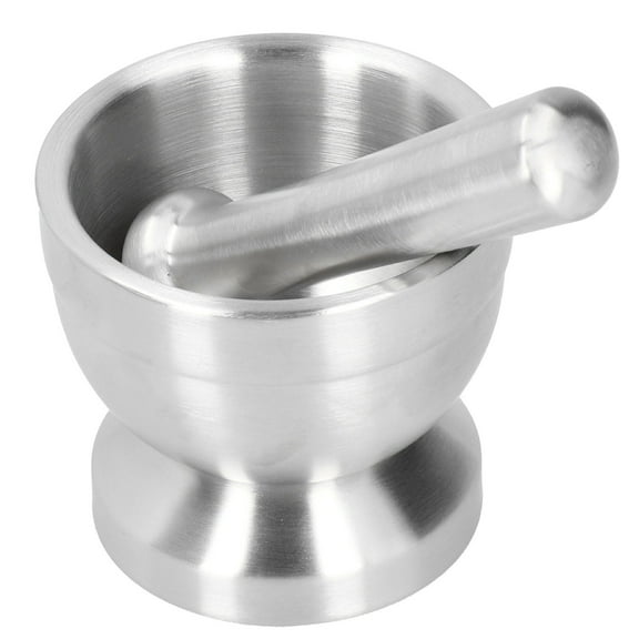Stainless Steel Mortar  Pestle Set, Heavy Duty Garlic Crusher/Grinder For Kitchen Use