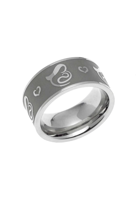 Stainless Steel Mother's Heart Ring - Perfect Mother's Day or New Mom Gift size 7