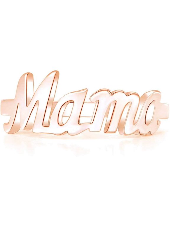 Stainless Steel Mother's Day Birthday Mama Christmas Statement Ring