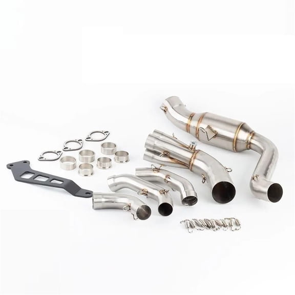 Stainless Steel Motorcycle Exhaust System Slip On Link Pipe Exhaust Muffler For Yamaha MT-09 FZ-09 2021-2023 Header