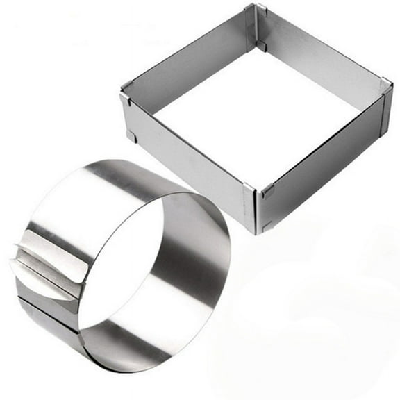 Stainless Steel Mousse Ring Retractable Cake Ring Cake Mold Baking Molds Adjustable Rings Baking Cake Decorating Gadgets