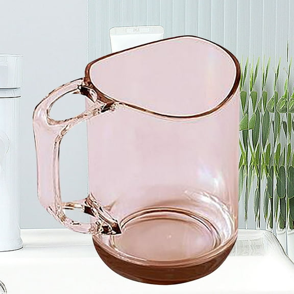 Stainless Steel Mouthwash Cup with Non-Slip Base and Ergonomic Handle, Hygienic Brushing Rinse Tumbler – Leak-Proof Travel Toothbrush Cup for Couples Hotel Office Bathroom