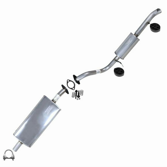 Stainless Steel Exhaust Muffler & Resonator Fits 2001-2004 Ford Escape 3.0L - Direct Fit