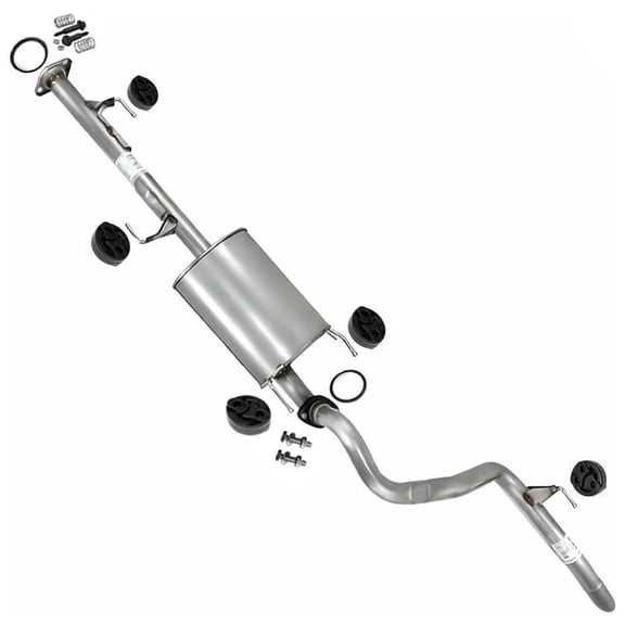 Northeastern Exhaust Muffler & Tail Pipe with Hangers Fits 2007-2014 Toyota FJ Cruiser 4.0L - Direct Fit | Stainless Steel System Kit