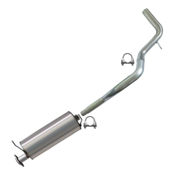 Stainless Steel Muffler Tailpipe Exhaust System Kit compatible with: 2003-2008 GMC Savana 1500 4.6L 5.3L 135" wheelbase