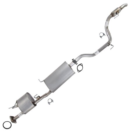 Stainless Steel Exhaust Muffler & Rear Resonator Exhaust System Kit Fits 2013 Infiniti JX35 3.5L | 2014-2016 QX60 3.5L - Direct-Fit