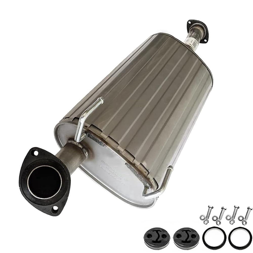 Northeastern Exhaust Muffler with Hanger Fits 1999-2002 Toyota 4Runner 3.4L & 1999-2000 Toyota 4Runner 2.7L - Direct Fit | Stainless Steel Exhaust