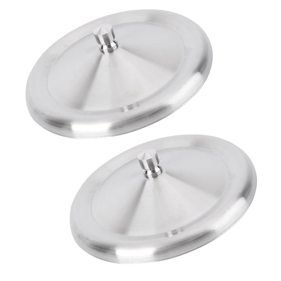Stainless Steel Mug Cup Covers 2Pcs Coffee Mug Seal Cap Metal Water Beverage Drinking Cup Lid Replacement Anti Tea Cup Cover for Home Cafe 10.5cm