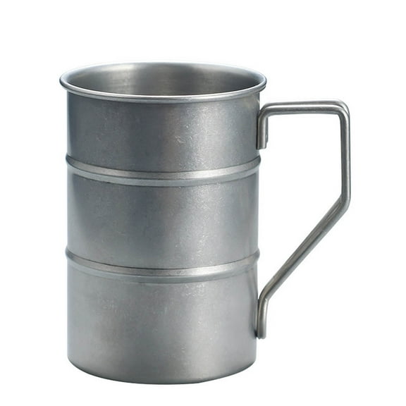 Mouliraty Stainless Steel Mug Outdoor Camping Mug Office Coffee Mug Portable Drinking Tea Mugs