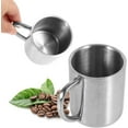 thumbnail image 1 of Stainless Steel Mug with Handle, Double Walled Camping Coffee Mugs,Unbreakable Mugs for Kids,Silver,6.8oz/200ml, 1 of 8